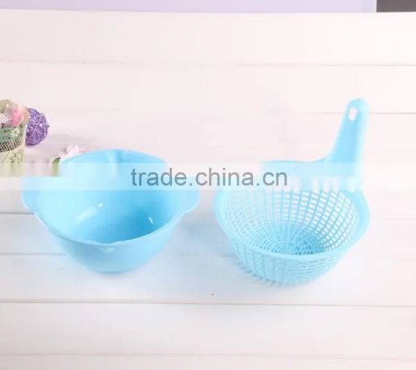 High Grade Suit of Plastic Storage and Package Collapsible Colander Bowl Strainer photo-3