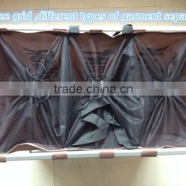 600D Oxford Cloth Portable and Folding Dirty Garment Laundry Basket Closed,3 Compartments Laundry Hamper Quality Choice photo-5