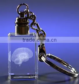 Ford Car Logo Crystal Glass Keyrings Promotional With Led Light photo-4