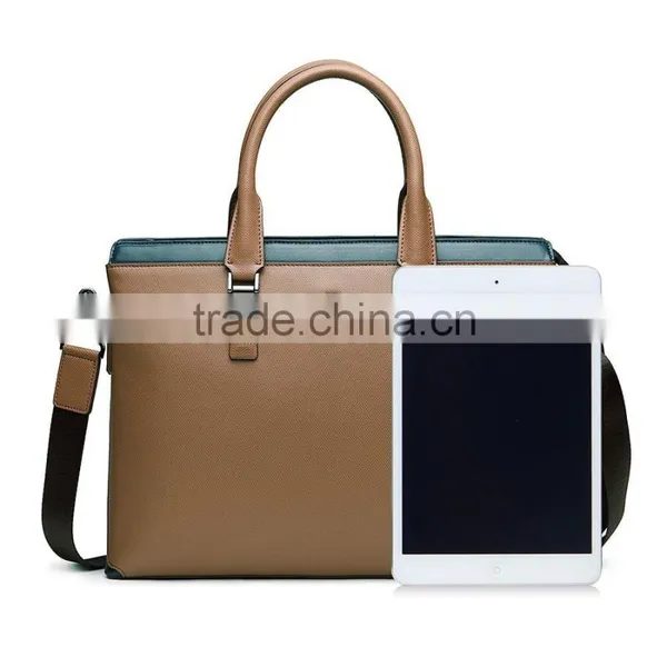 Top Class Cowhide Laptop Handbag Business Men Briefcase for Sale photo-4