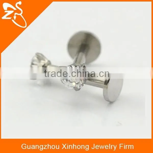 Crystal Plastic Bioflex Labret Piercing Jewelry photo-3
