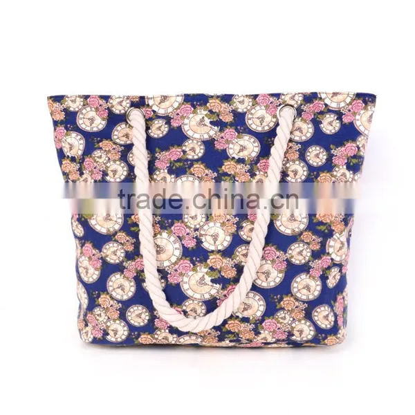 New Design Wholesale Canvas Beach Bag 2016 Tote Bag photo-3