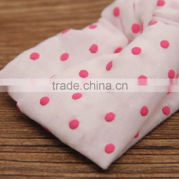 Knot Headband Baby Headband Dot Hairband photo-3