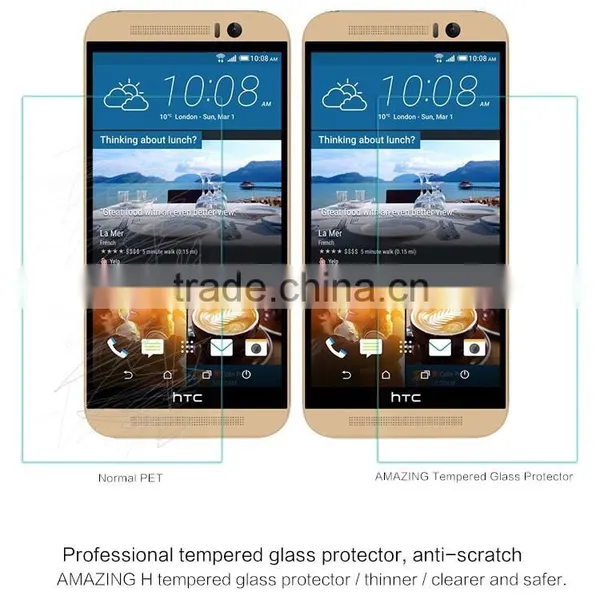 China Wholesale Price Ultra Alim 0.25mm Tempered Glass Screen Protector for Htc M9 photo-3