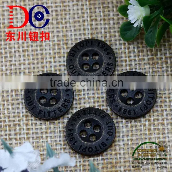Zinc Alloy Metal 4 Holes Sewing Button for Baby Clothing photo-4