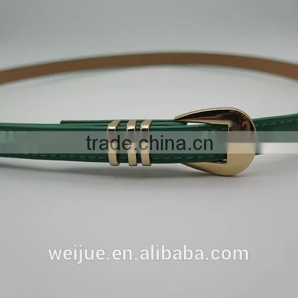 Fashion Style Thin Green Skinny Belt for Women photo-3