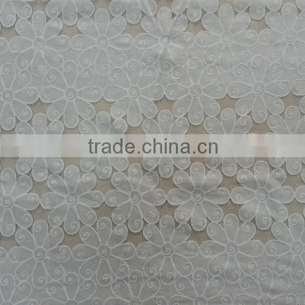 (YH005#)Hot Sell Swiss Lace Textile Bridal Lace Fabric Wholesale photo-4
