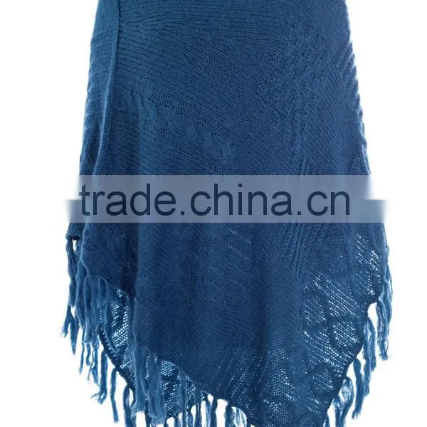 Women Knitted Trendy Winter Ponchos Turkish Knitwear Supplier in Turkey Ladies Sweater Pullover Blouse Cardigan Made in Turkey photo-3