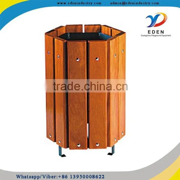 Wood Antique Plastic Mini Trash Can photo-5