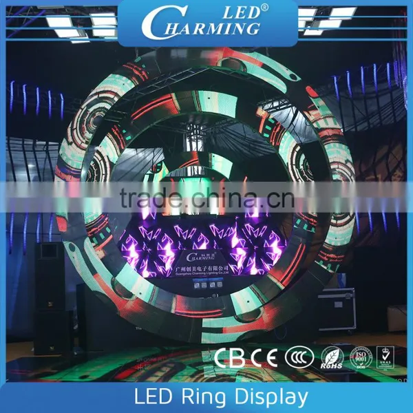Led 3d Ring Video Display Cabinet Good for Wedding Stage Lighting as Backdrop in 2015 photo-3