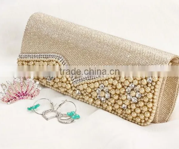 Women's Handmade Beaded Evening PVC Bag