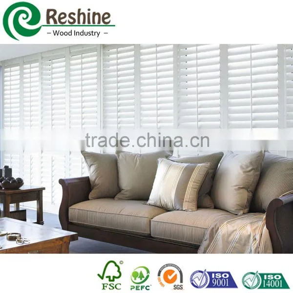 Internal White Color White PVC Full Height Shutter photo-3
