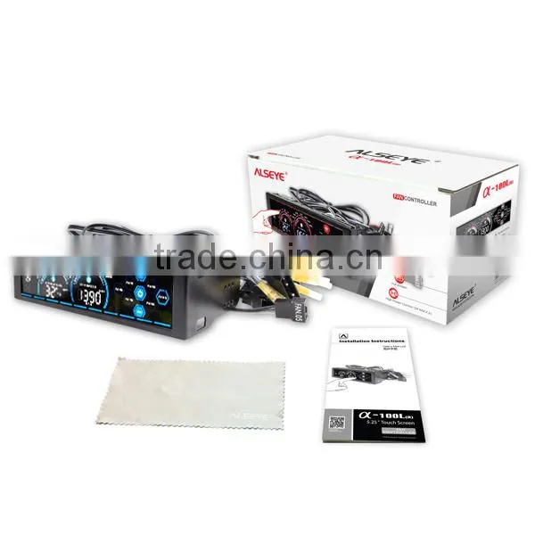 Alseye DA0205 Manufacture pc Front Panel 6 Channel Temperature Based Pwm Fan Speed Controller photo-4