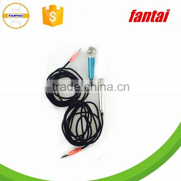 New Mini Wired Handheld Microphone for Mobile Phone,Hot sale portable mini microphone in ear for singing
