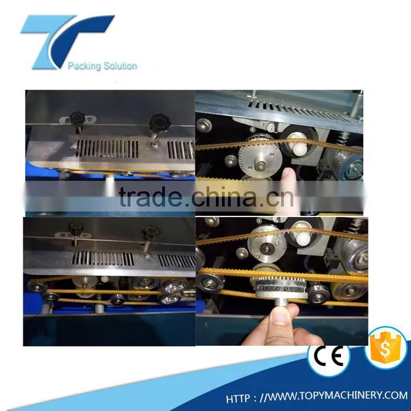 Vertical Continuous Band Double-side Heat Sealing Machine for Thick Plastic Multilayer Bag photo-5
