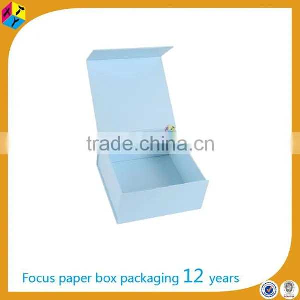Blue Elegant Rigid Cardboard Paper Making Hat Boxes photo-2