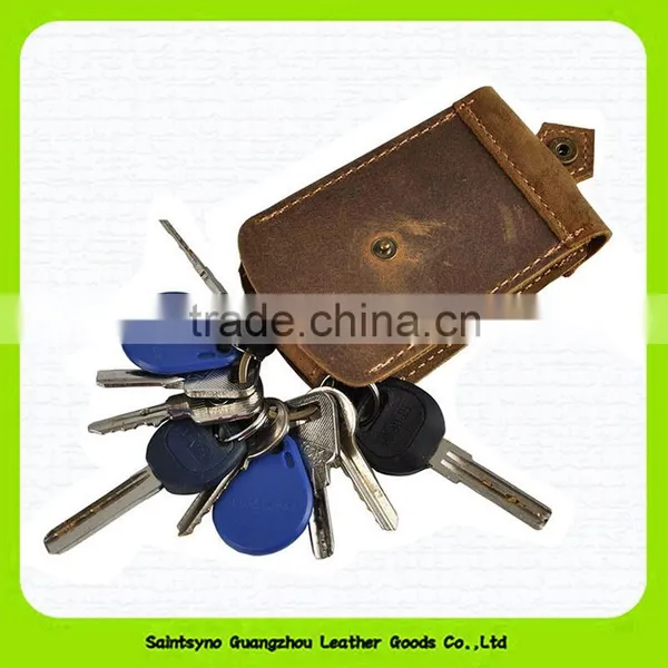 15114 Custom Leather Key Holder Wallet Leather Key Case photo-2