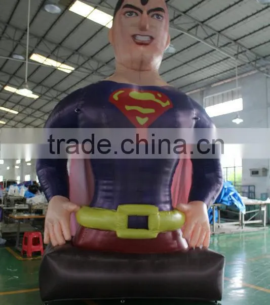 2015 Hot Sale Cheap Outdoor Inflatable Superman Advertising Cartoon Tube photo-2