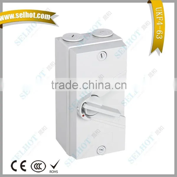 SELHOT 63A Triple Pole Weather protected Isolator Switch