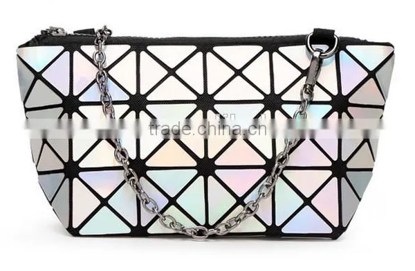 2016 Newest Design Lady Small Handbags With Plastic Check photo-2