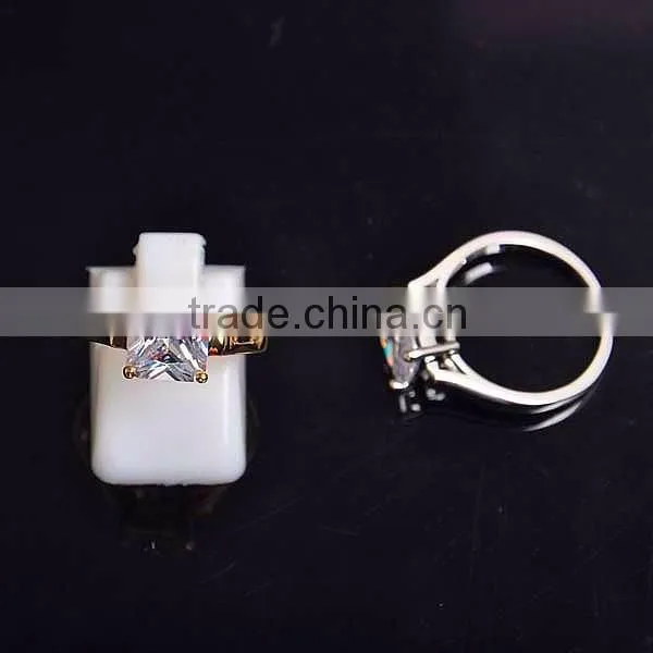 Wholesale 925 Silver Clear Diamond Gold Plated Couple Jewelry photo-3