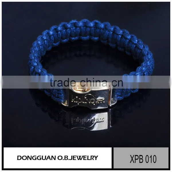 Fashion 316I Stainless Steel Bracelet for Women/blue Color Rope Bracelet photo-3