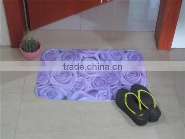 Anti-slip 100% Nylon Water Absorption Cheap Printed Stone Door Mat photo-2