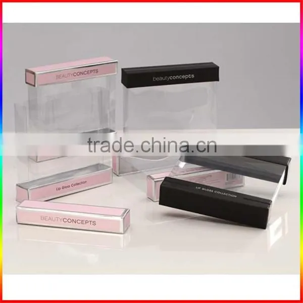 Perfume Clear PVC Packaging With Hard Paper Top and Base photo-4