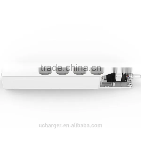 ORICO Overload Over Voltage Over Current Short Circuit Protected 4 Gang 4 USB Extension Socket Usb eu With Surge Protector photo-2
