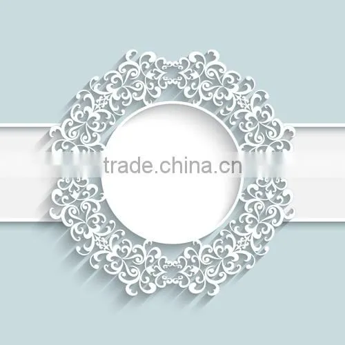Paper Photo Frame With Cutout Paper Lace