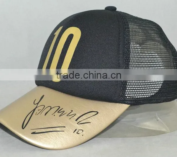 Guangzhou Hat Factory Professional Custom / 100% Polyester Fiber/logo Printing/sponge Trucker Hats photo-2