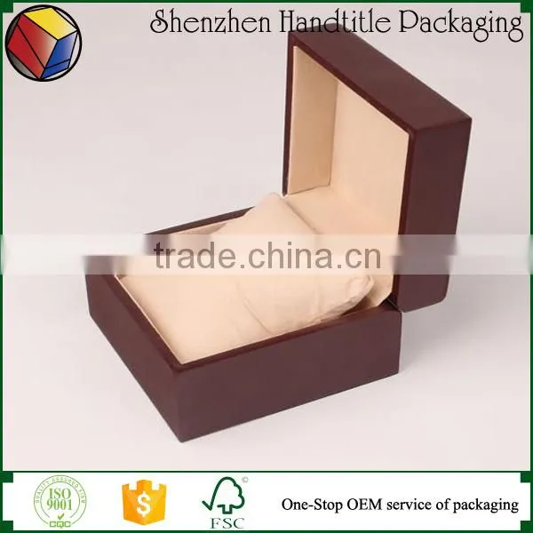 Handmade Custom Wooden Watch Box Laser Cutting Logo