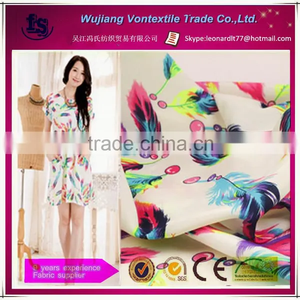 China Market Wholesale 75d Twill Chiffon Fabric/printed Chiffon Fabric for Dress,garment,hometextile,etc