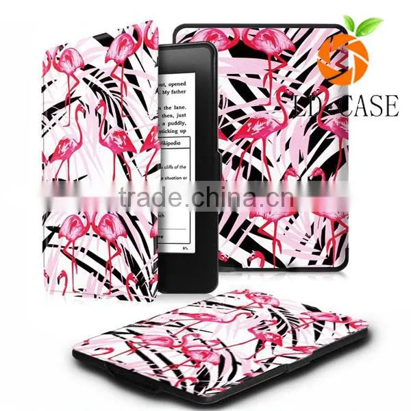 Beautiful Printed Patterns Flip PU Leather Cover Case For Amazon Kindle EBook Reader photo-5