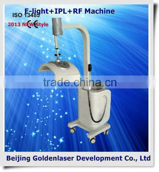 2013 laser tattoo removal slimming machine cavitation E-light+IPL+RF machine portable facing machine