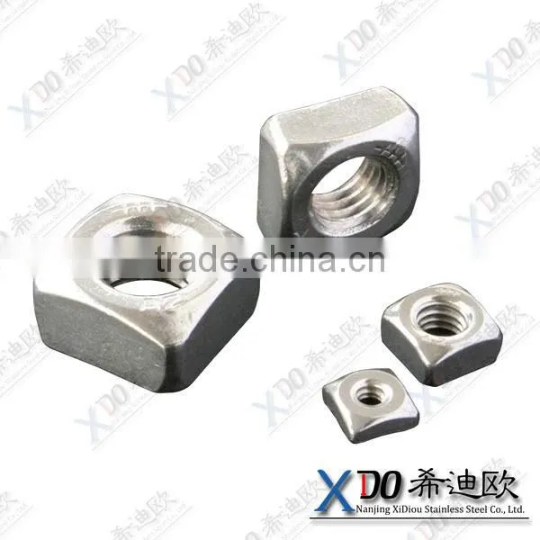 254SMO S31254 1.4547 Alloy59 Hardware Fastener Stainless Steel Hex Din 928 Square Weld Nuts Square Nut Sockets