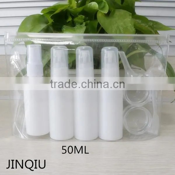 PET Spray Bottle Travel Kit ,50ML Cosmestic PET Bottle Travel Set, Pet Bottle Made in China