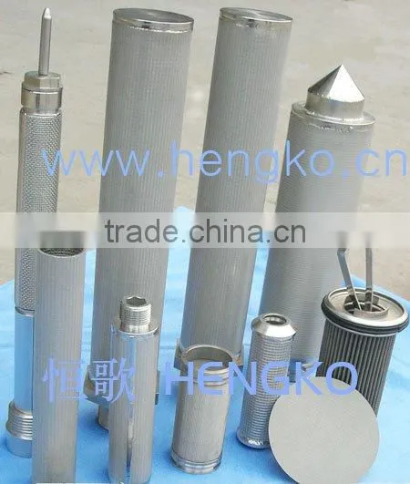 Sintered Stainless Steel Multilayer Wire Mesh Welding Gas Filter Cartridge photo-6
