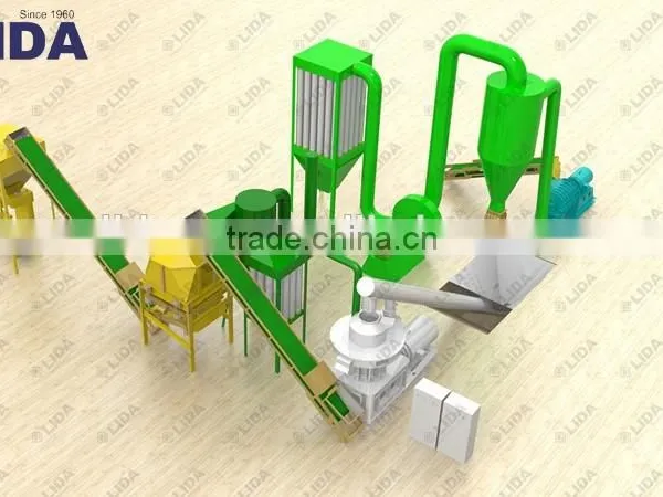 Wood Pellet Biomass Production Line for 6-8T/H