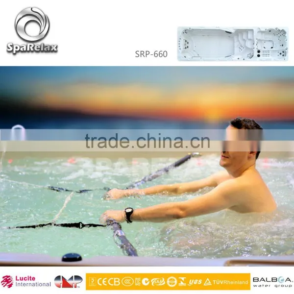 High Quality Fiberglass Pool Outdoor Swim Spa With CE (SRP-660) photo-2