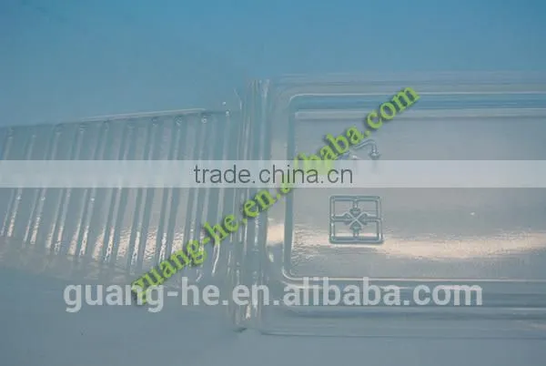 100% Compostable Disposable Transparent PLA Plastic Sandwitch Box /Compostable Plastic Cake Slice photo-5