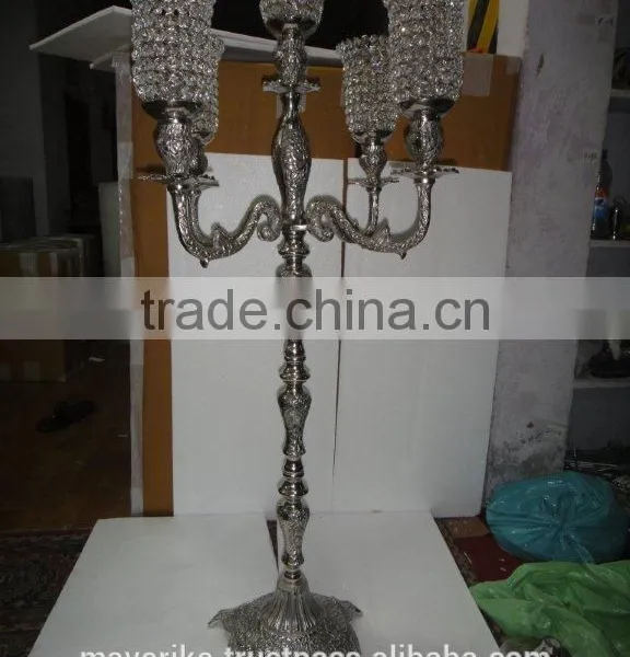 NEw Wedding Decorative Candelabra, Centerpiece For Wedding Decoration/ NEw Crystal Candelabra photo-3