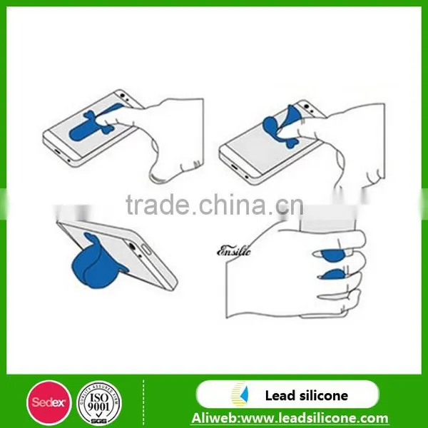 Silicone 3M Sticky Mobile Phone One Touch-U Stand Holder photo-4