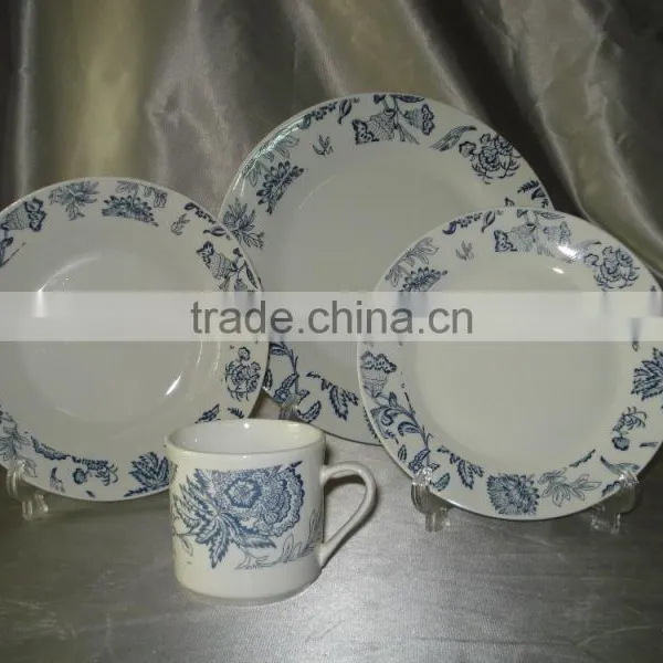 20pcs Porcelain Plate With Printing Porcelain Plate Set photo-6