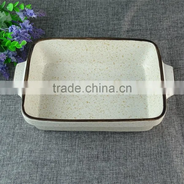 Stock Wholesale Eco-friendly Ceramic Oven Safe Dinner Plates for Baking photo-2