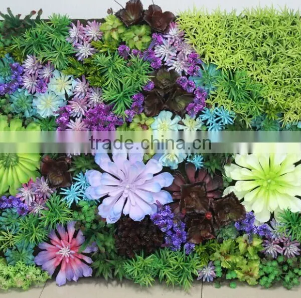 New Design Plant Wall Interior Decor Wall Factory Artificial Succulent Wall