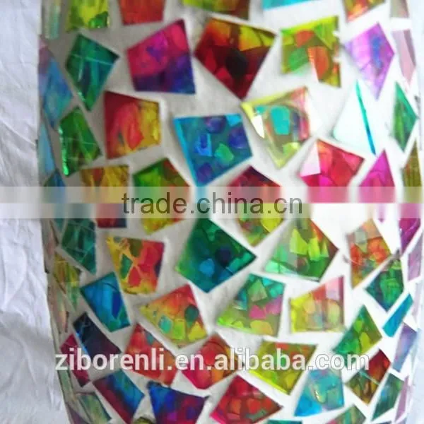 Table Decor Beautiful Mosaic Anniversary Glass Vase photo-6