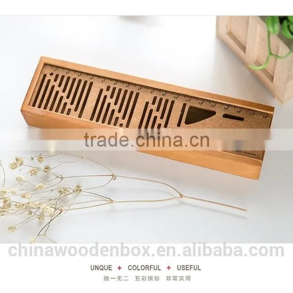 Customized Unfinished Wood Pencil Box With Sliding Lid Factory Price Box photo-3