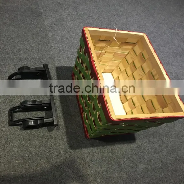 Colorful Custom Wholesale Wood Bicycle Basket photo-4
