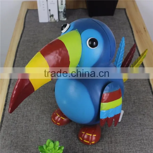 Custom Fashion Home Decor Iron Woodpecker Statue photo-3